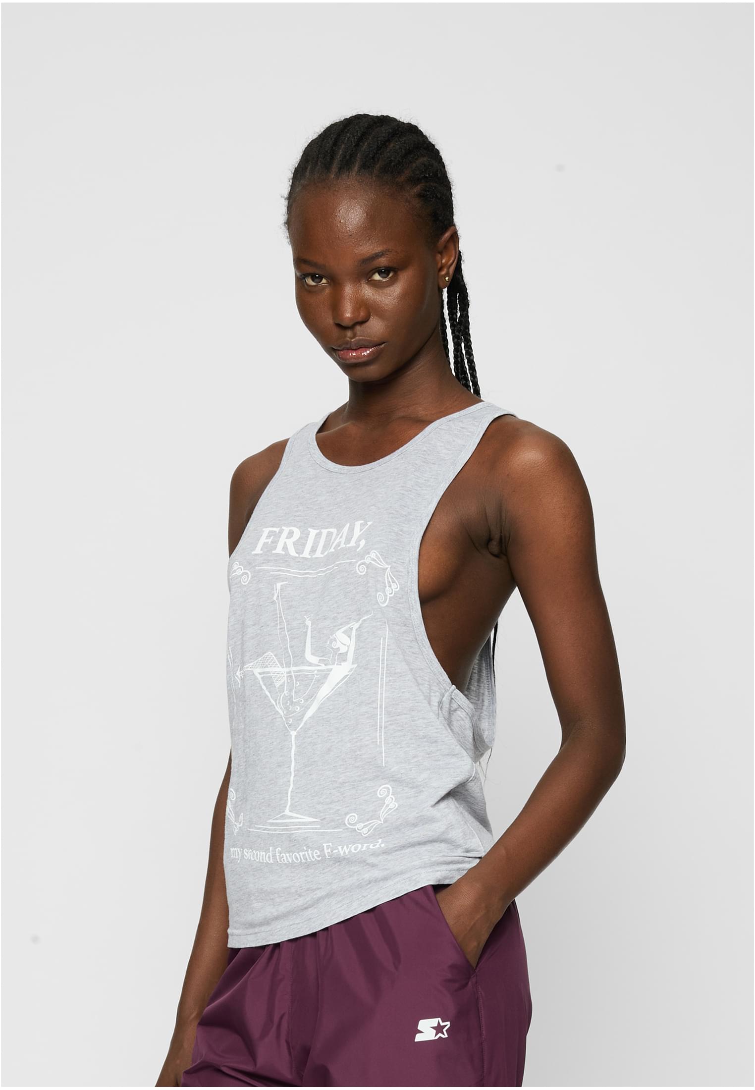 Women's tank top F-Word heather gray