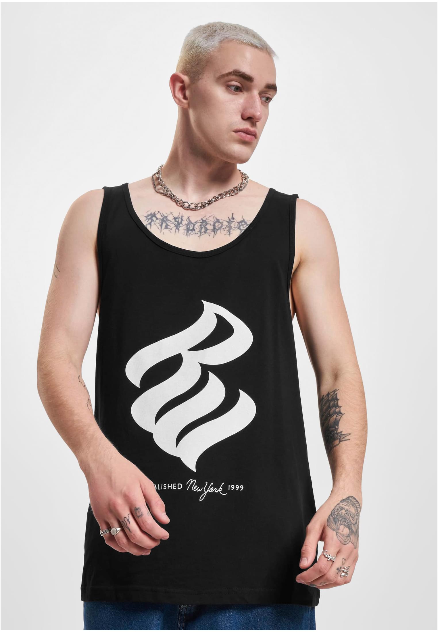 Men's Tank Top Basic New York Black/white