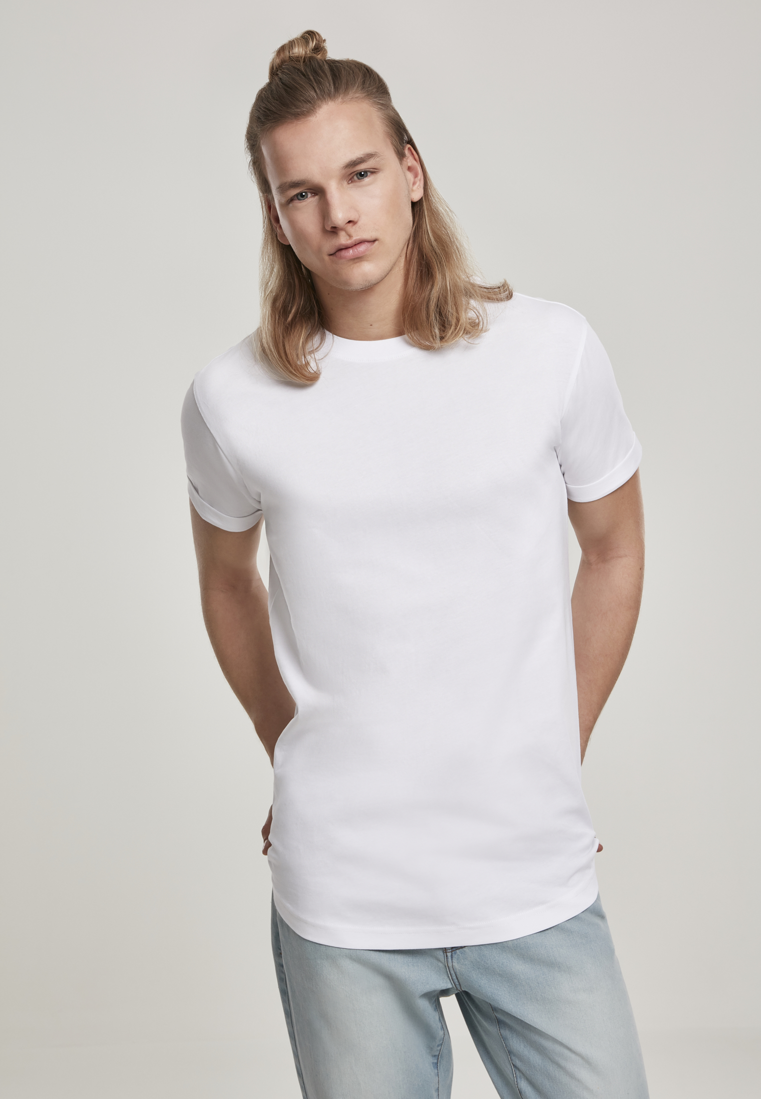 Short T-shirt Turn Up T-shirt White