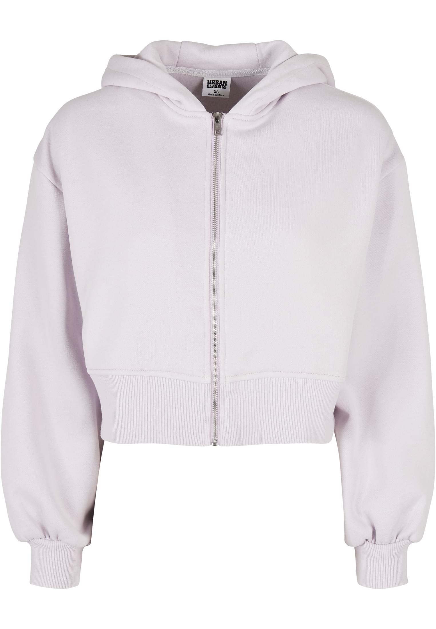 Women's Short Oversized Zipper Jacket softlilac