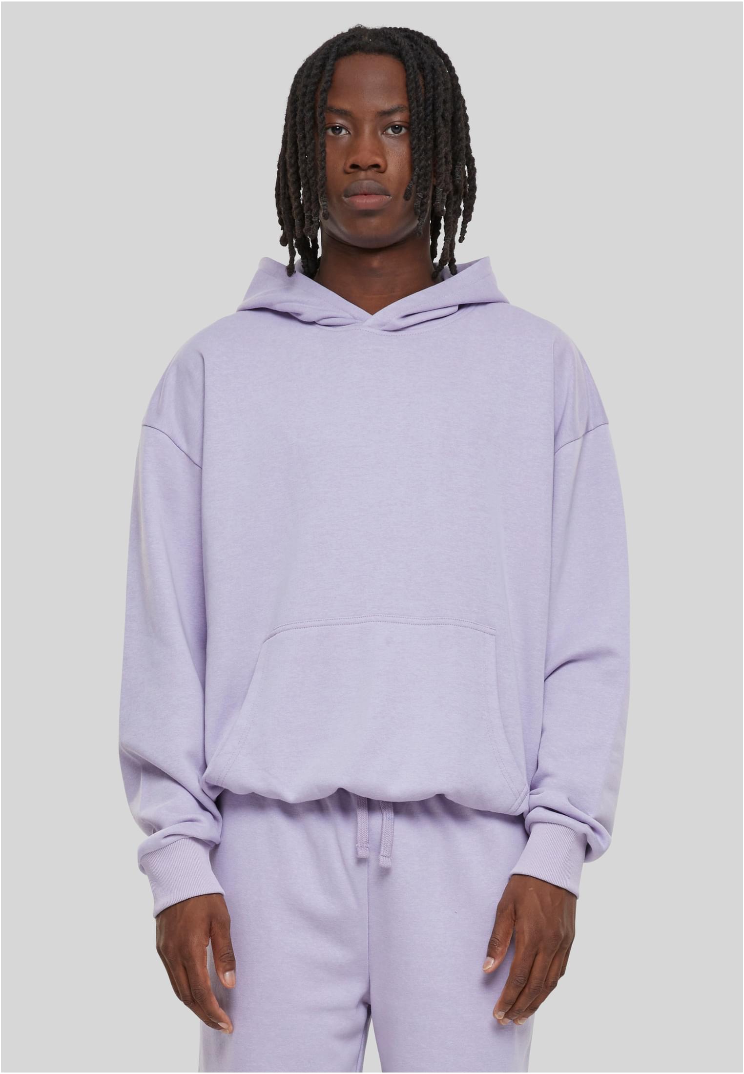Men&#039;s Light Terry Hoody Sweatshirt - Purple