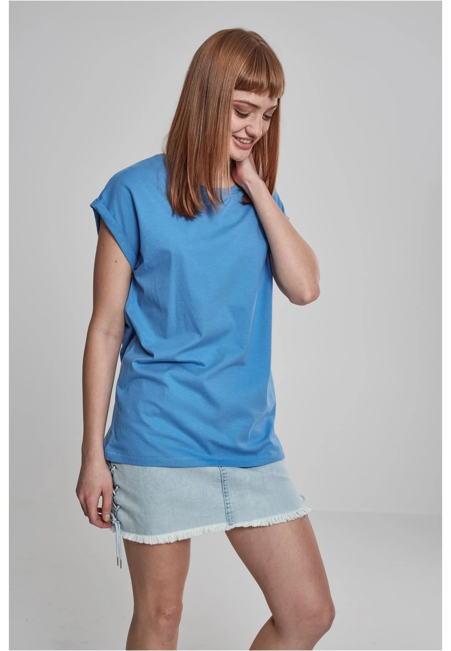 Doamnelor Extended Umăr Tee horizonblue
