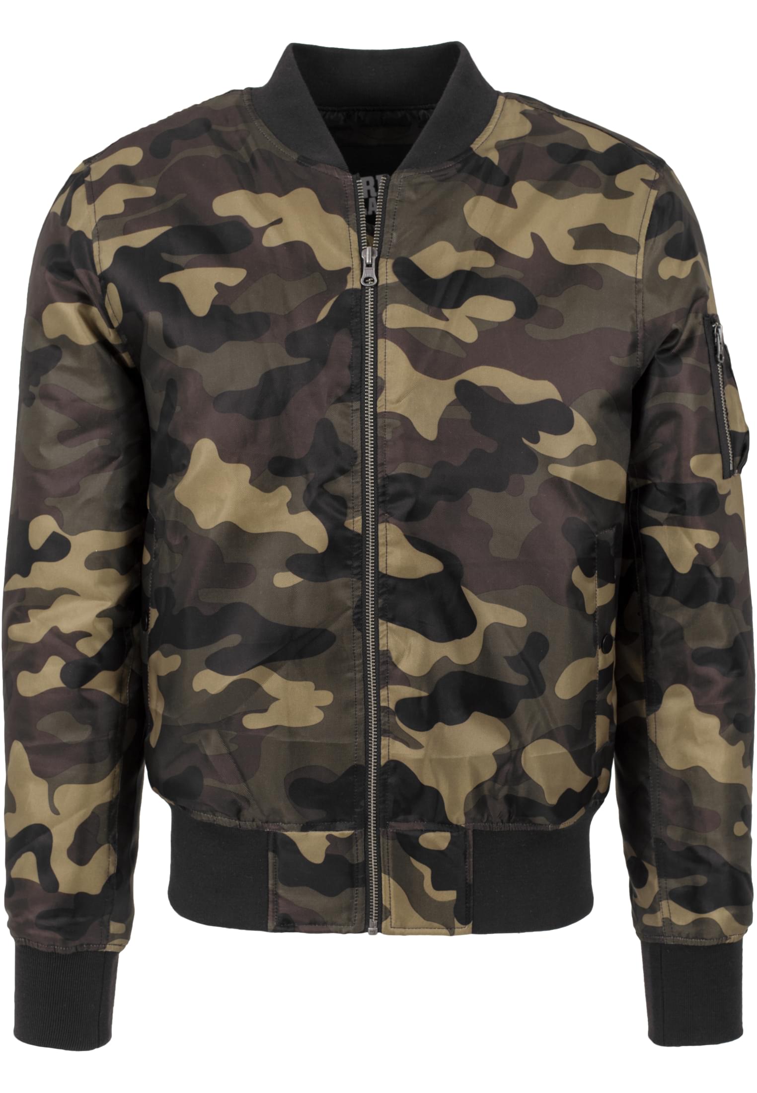 Camo Basic Bomber Jacket wooden camouflage