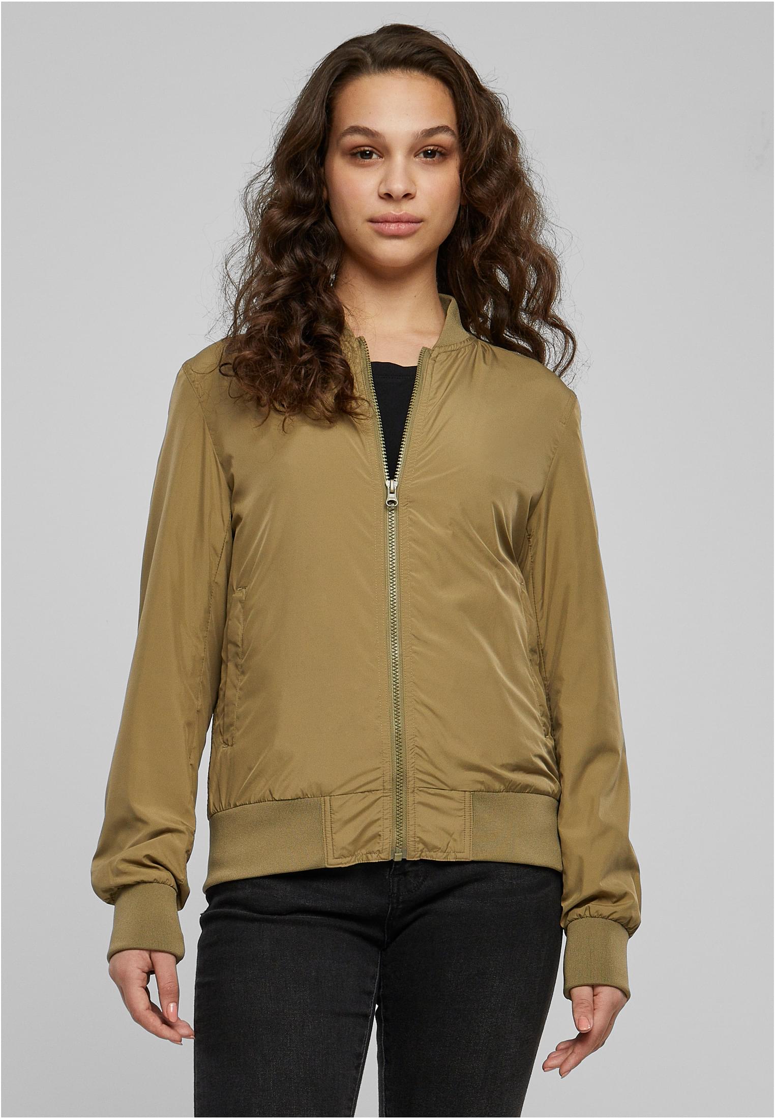 Womens Light Bomber jacket in khaki