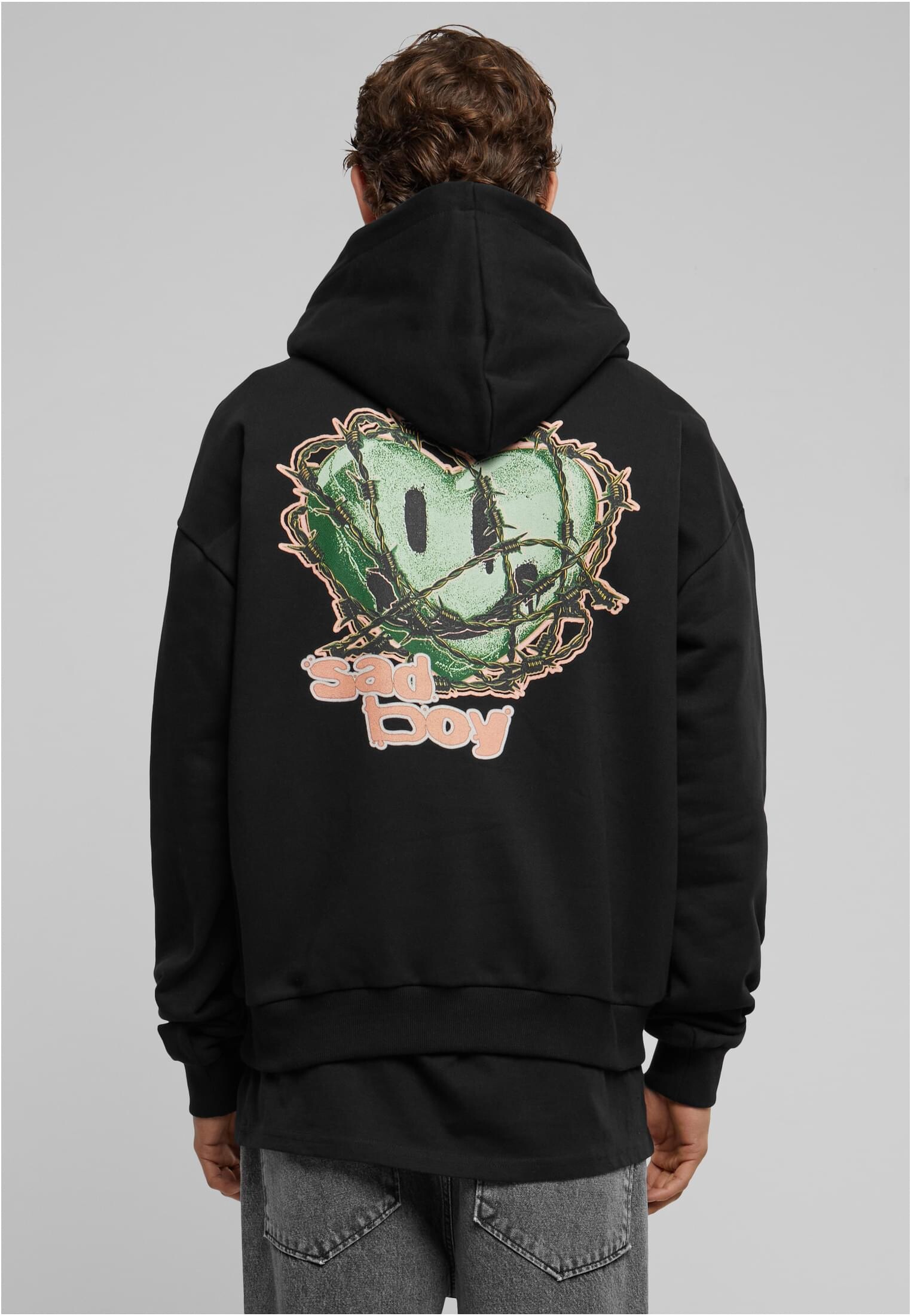 Men's Sad Boy Ultra Heavy Oversize Hoodie Black