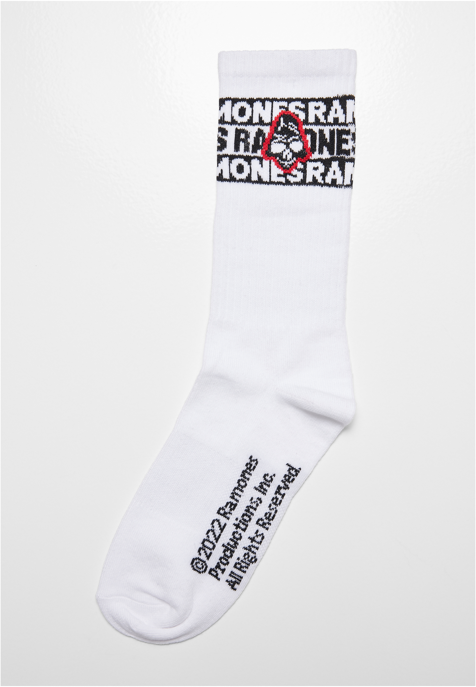 Ramones Skull Socks 2-Pack Black/White