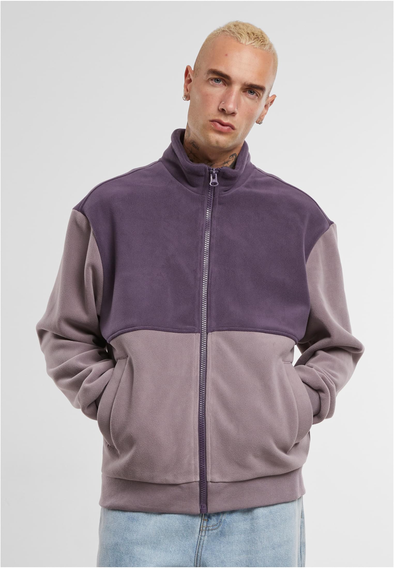 Men&#039;s sweatshirt Colour Block Polar purple