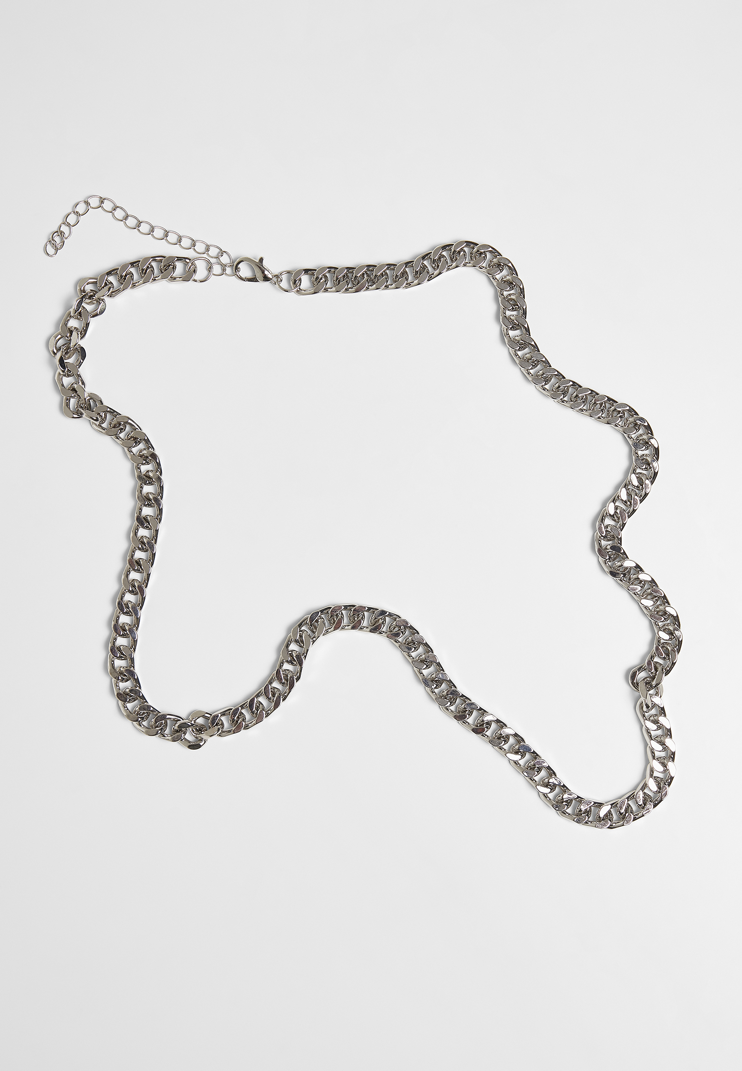 Long Basic Chain Necklace - Silver Color