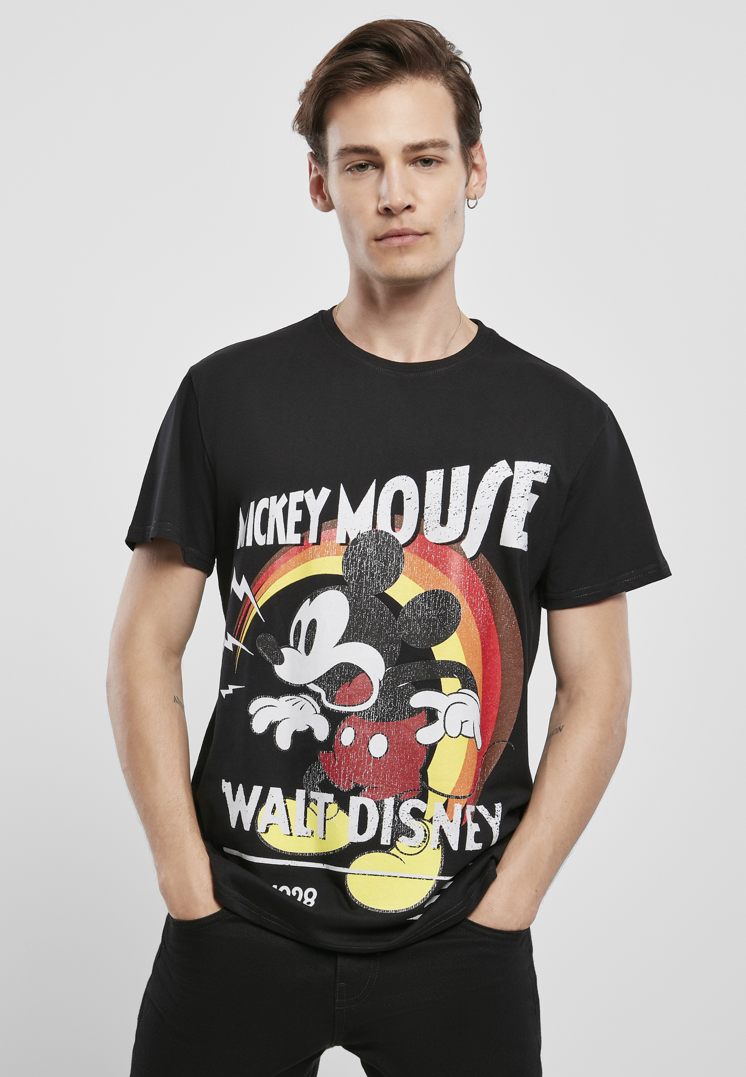 Mickey Mouse După Show Tee Negru