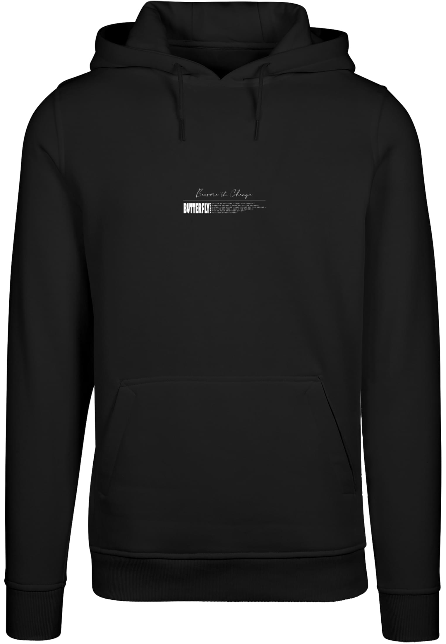 Men&#039;s sweatshirt Become the Change Butterfly 2.0 Hoody black