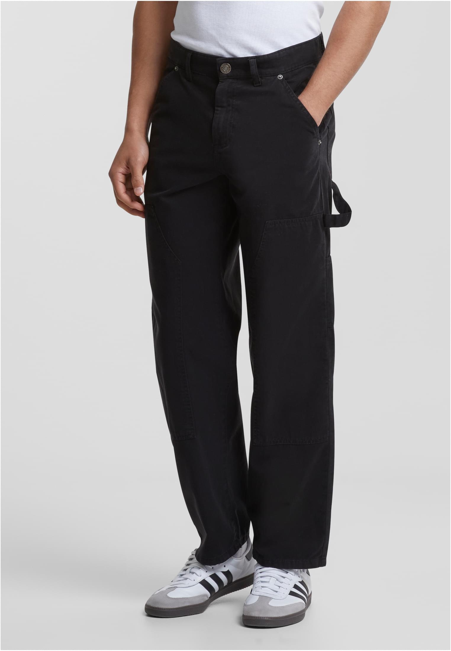Men&#039;s Twill Double Knee pants black