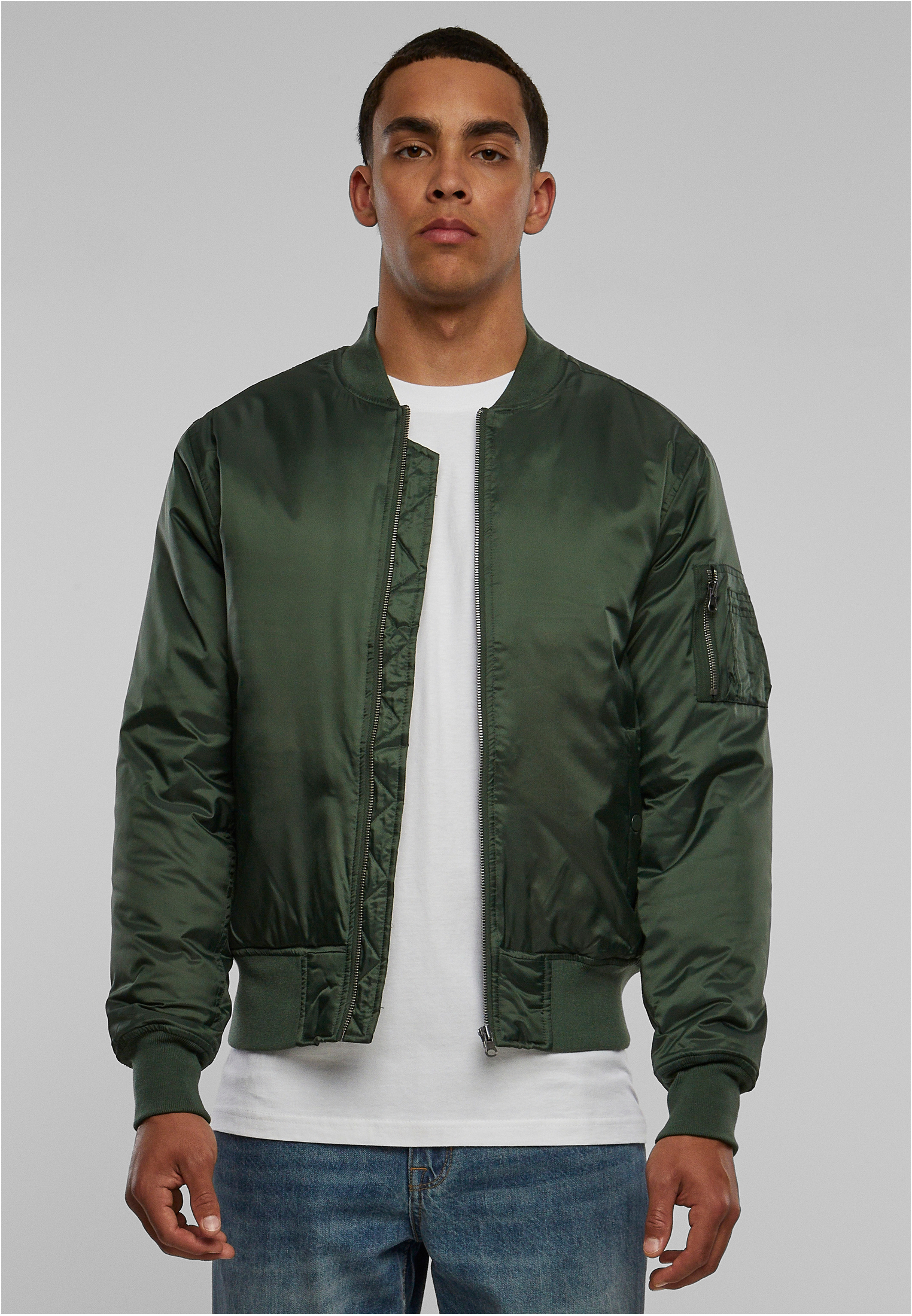 Basic Bomber Jacket Olive