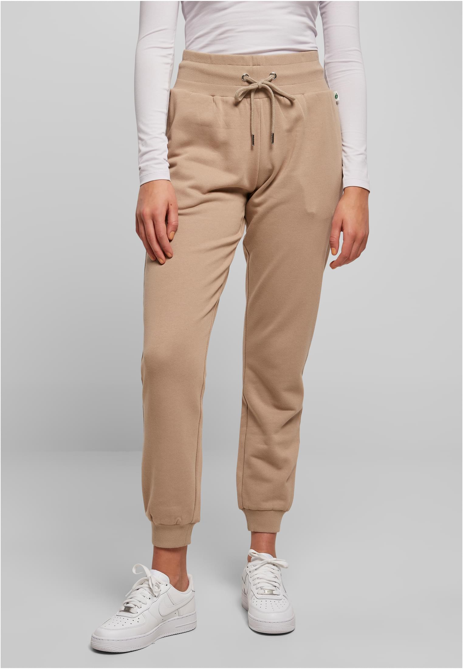 Women&#039;s Organic High-Waisted Sweatpants Softtaupe