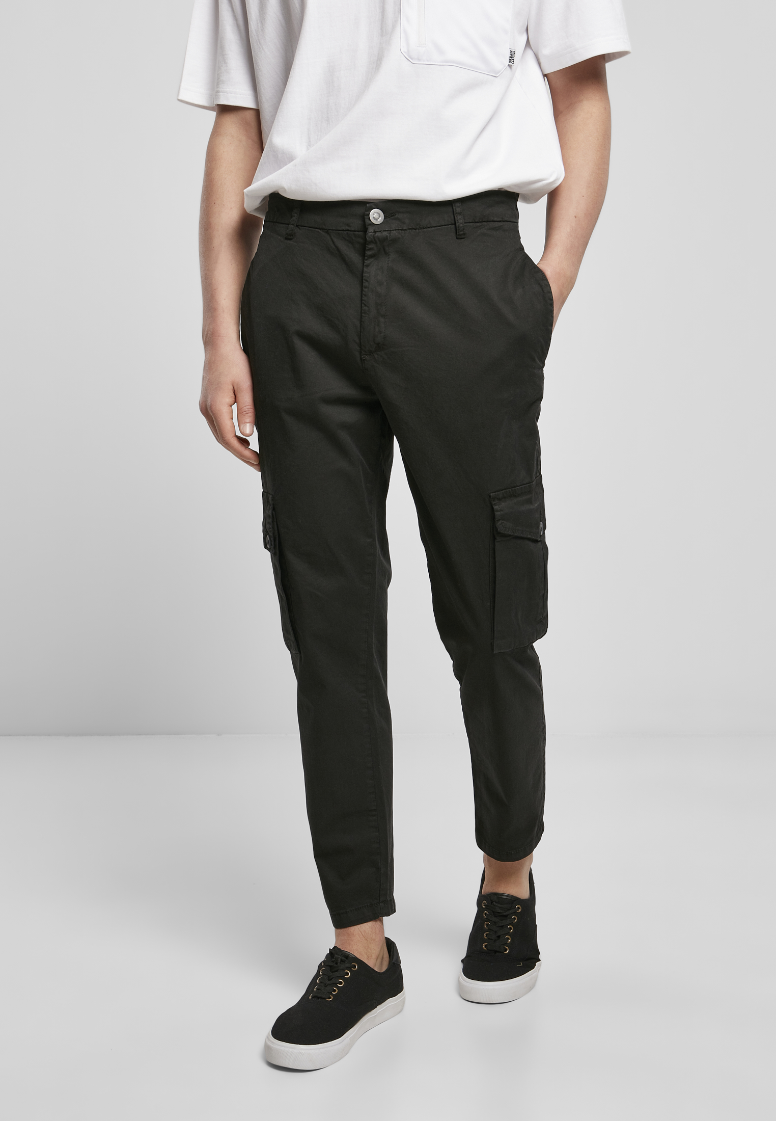 Tapered Cargo Pants černé