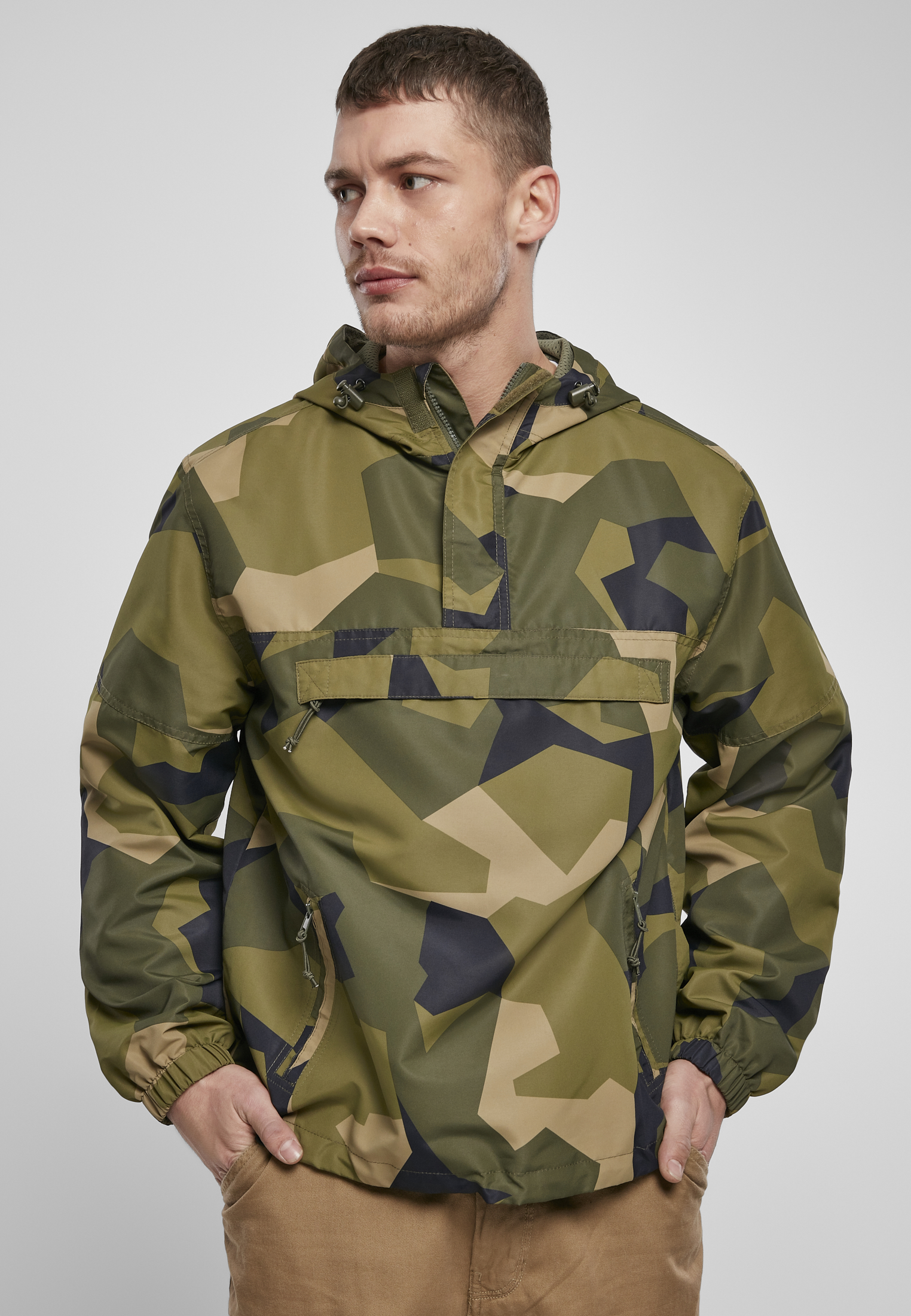 Summer Pull Over Jacket švédský camo