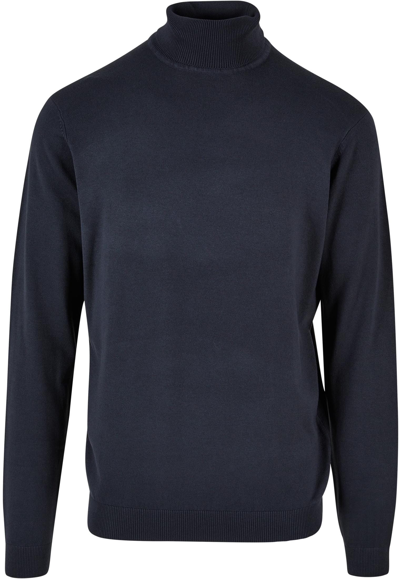 Knitted turtleneck in a navy design