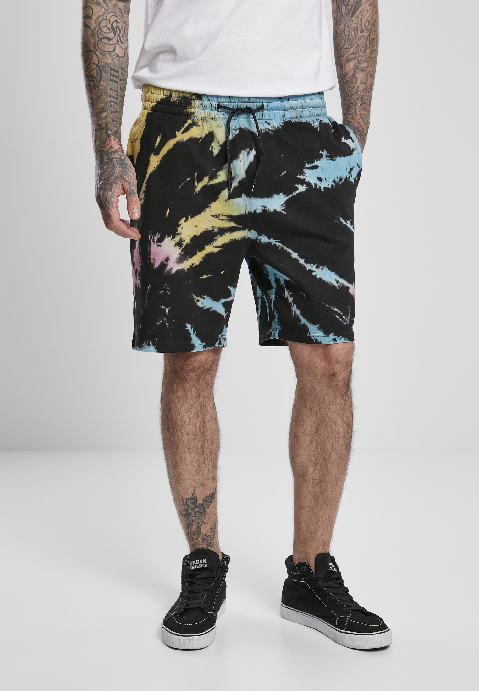 Dye Sweat Shorts Black Tie