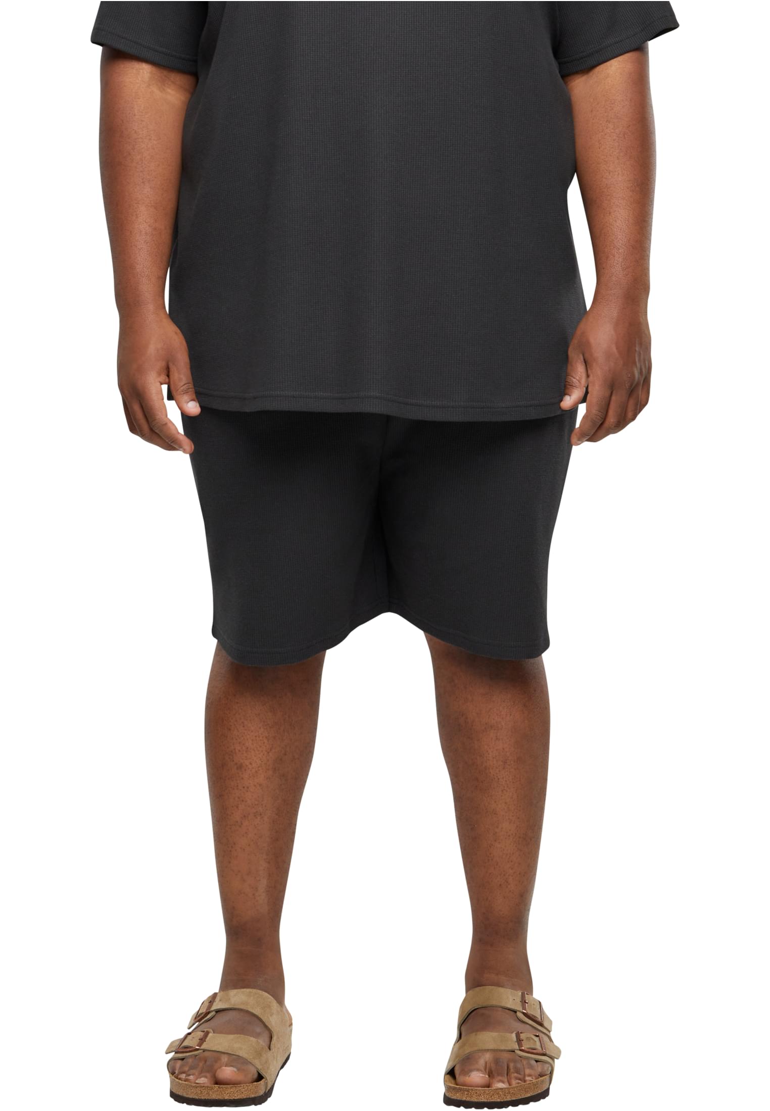 Men&#039;s Waffle Shorts - Black