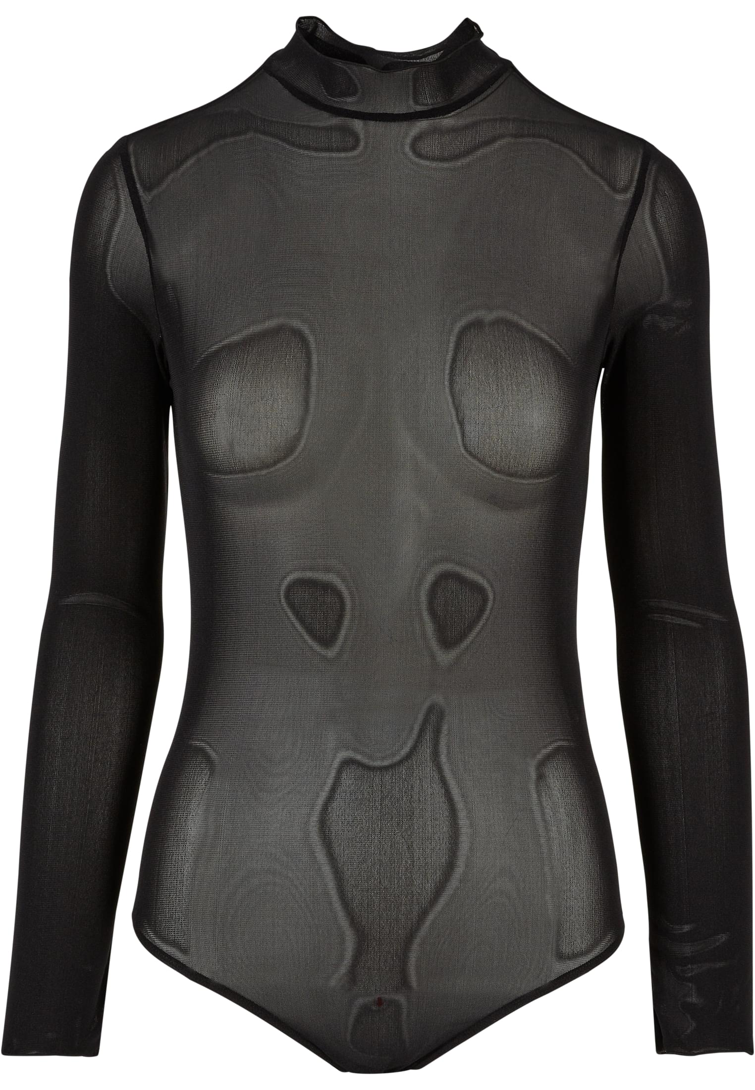 Women&#039;s Fishnet Turtleneck Bodysuit Black