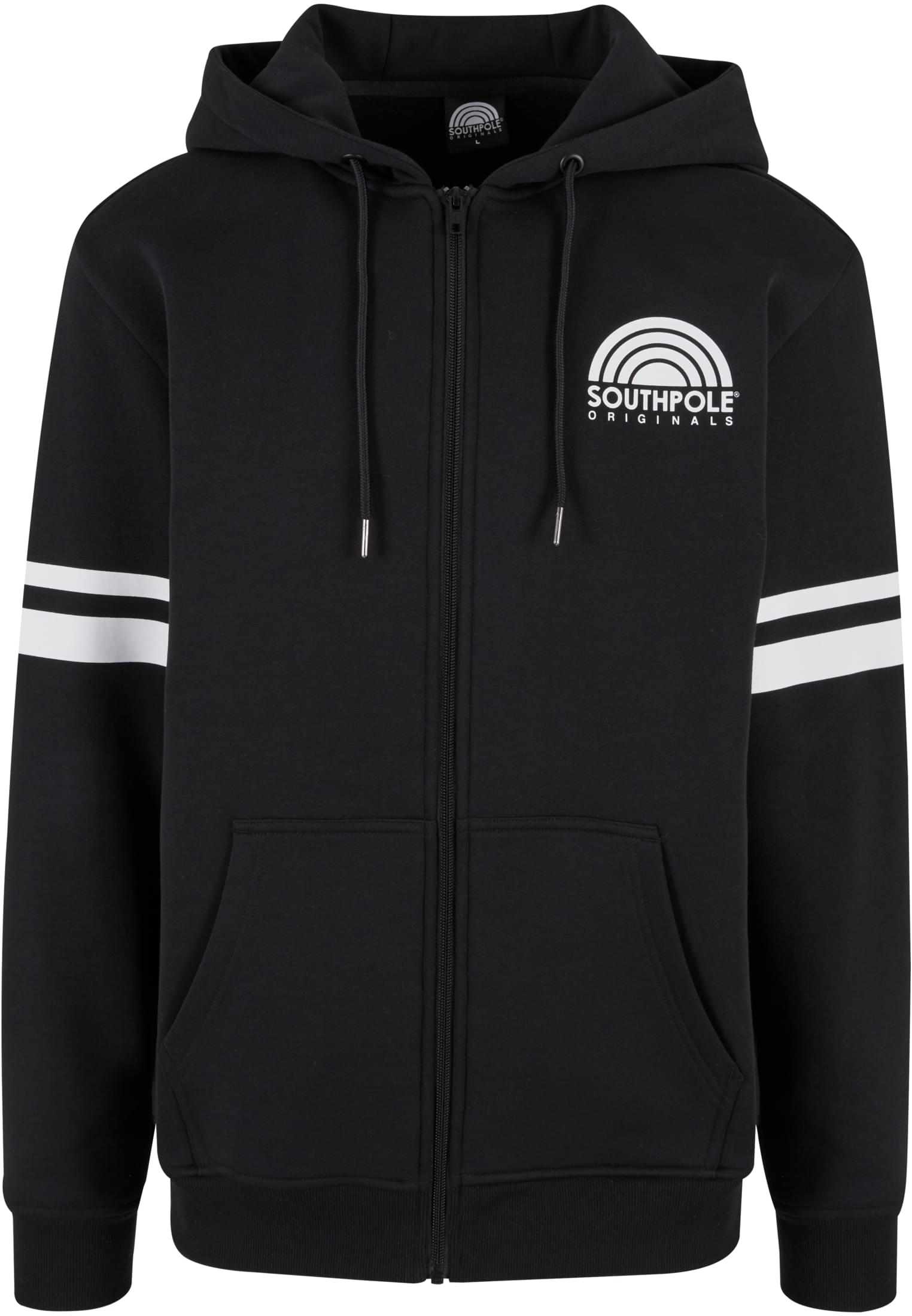 Men's Southpole College Zip Hoody black/white