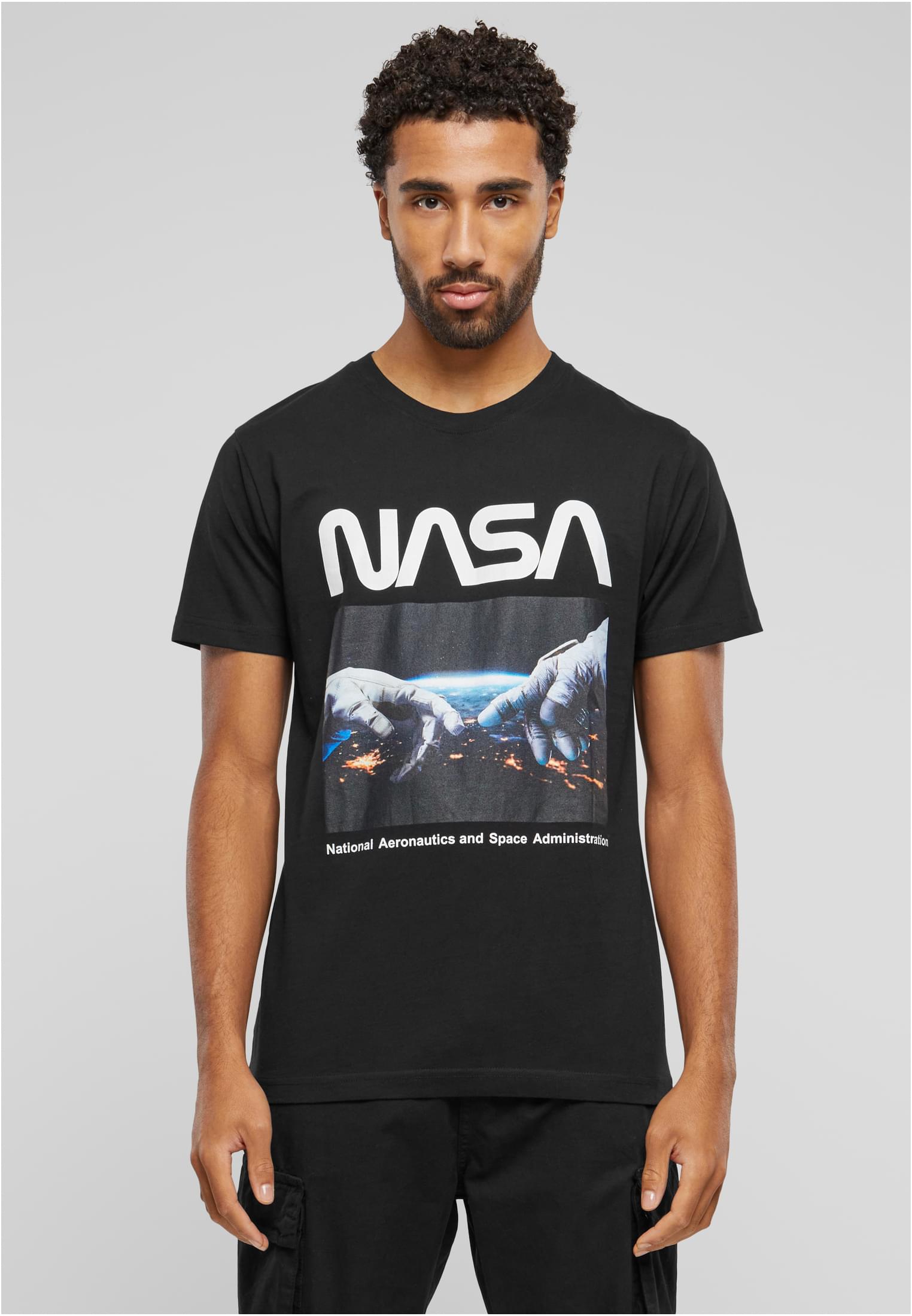 Tricou negru NASA cu astronauți