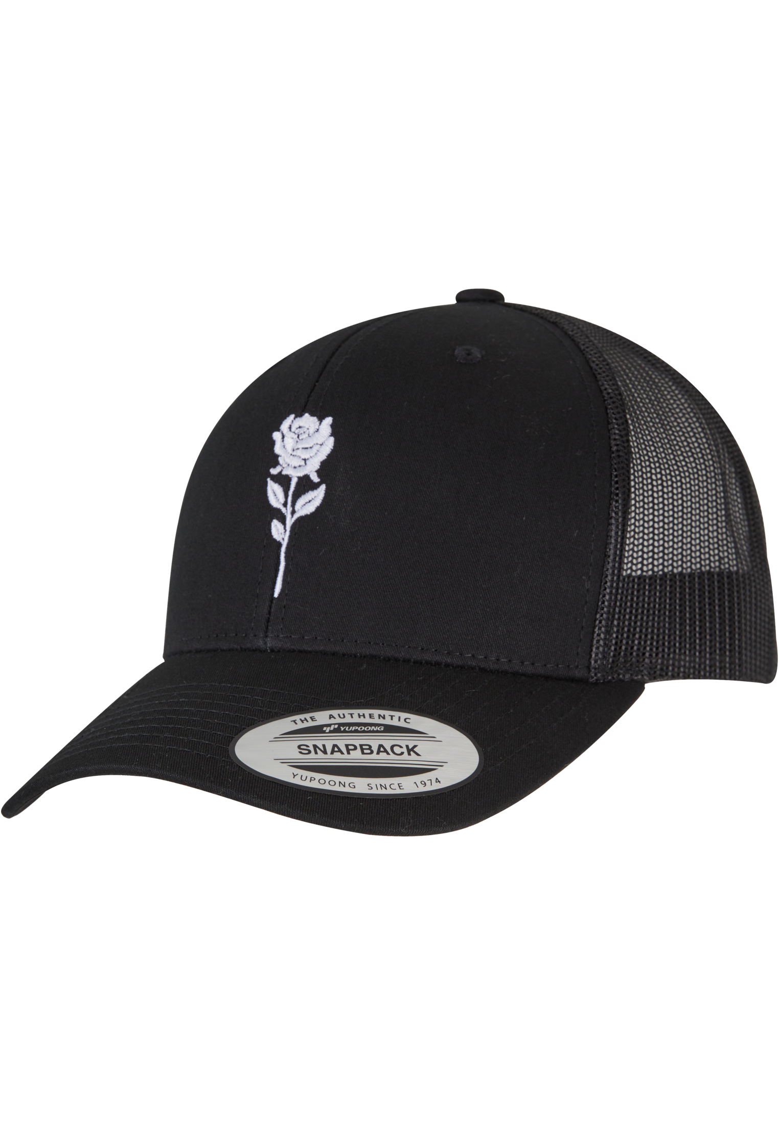 Černá kšiltovka Rose Retro