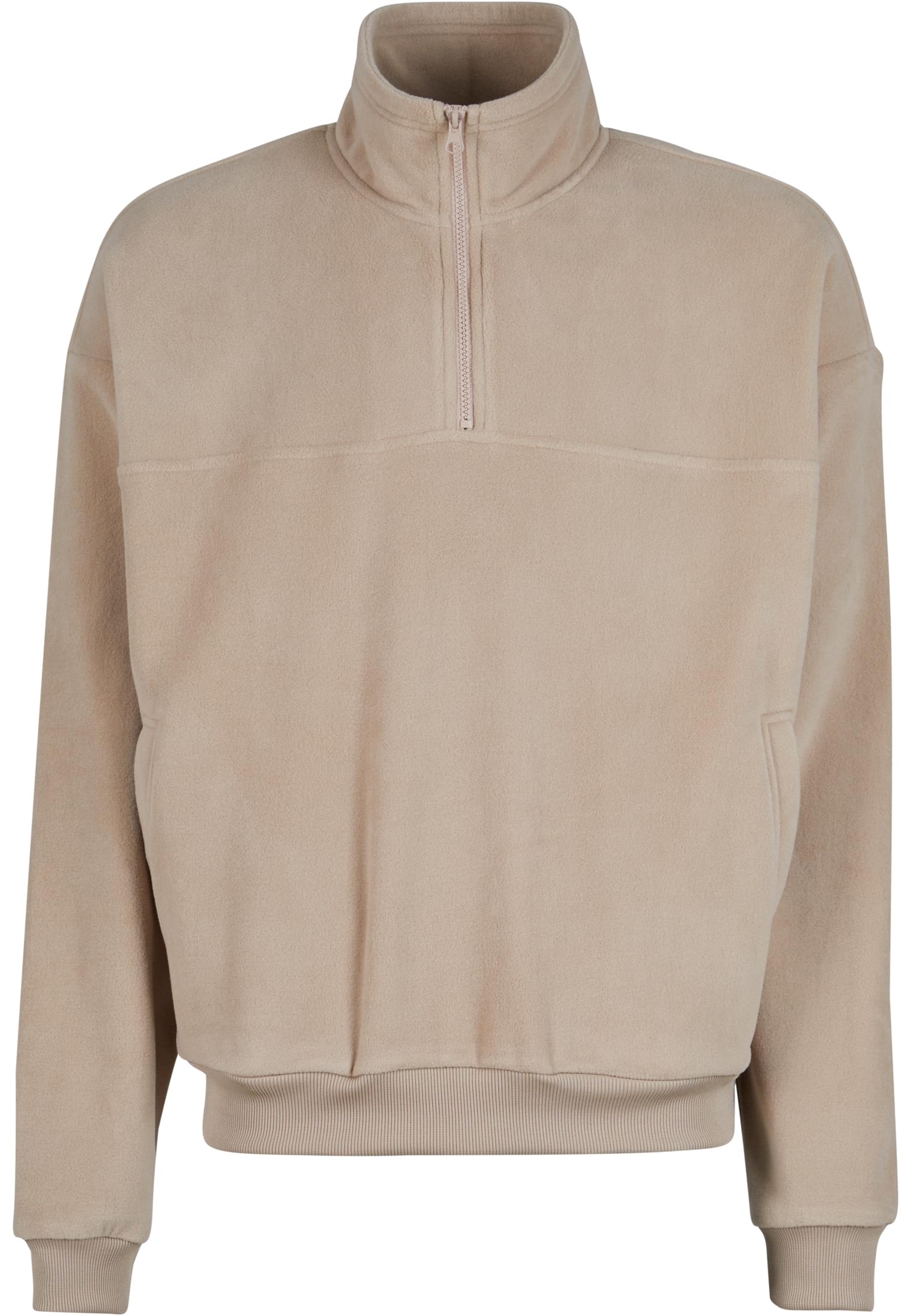 Basic Polar Fleece Troyer Warm Sand