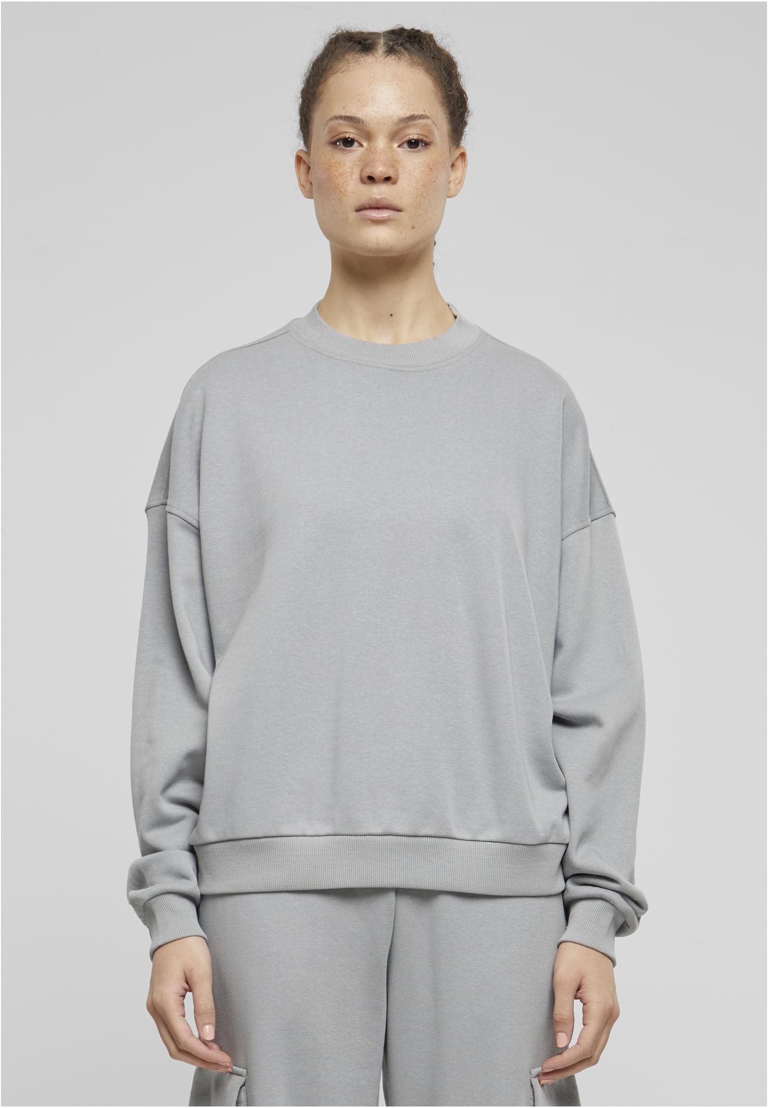 Women's Oversized Terry Light Asphalt Sweatshirt