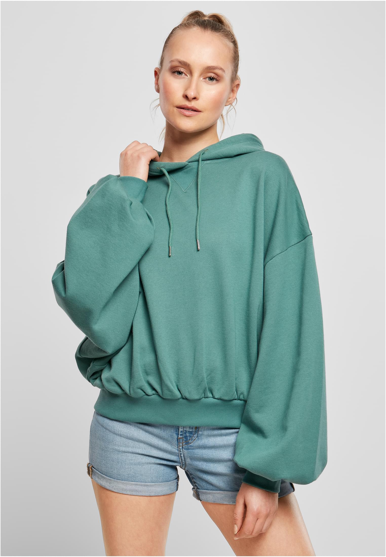 Women's Bio Oversized Terry Sweatshirt With A Pale Liner