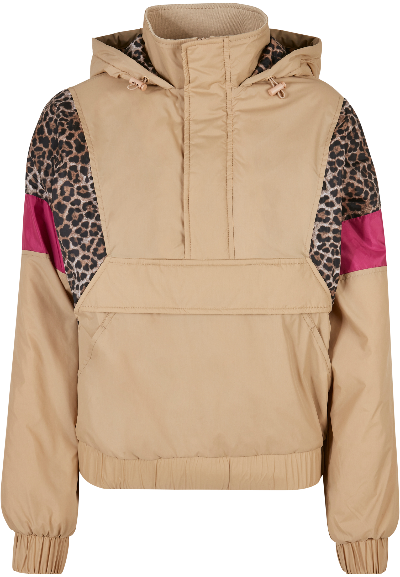 Women's jacket AOP Mixed Pull Over Unionbeige/dark/w.