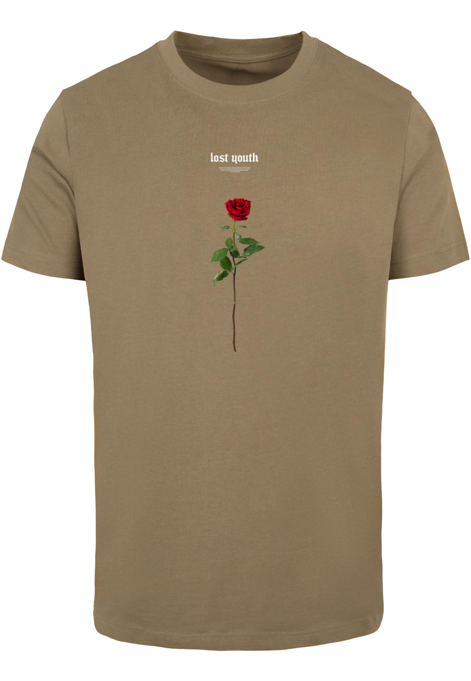 Men's T-shirt Lost Youth Rose - olive