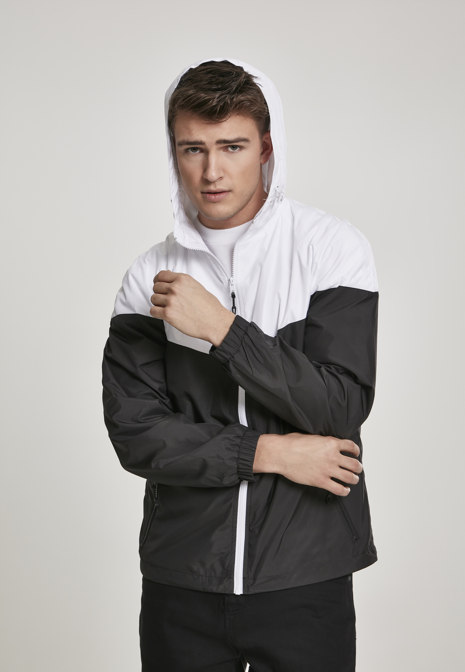 2-Tone Tech Windrunner Wht/blk