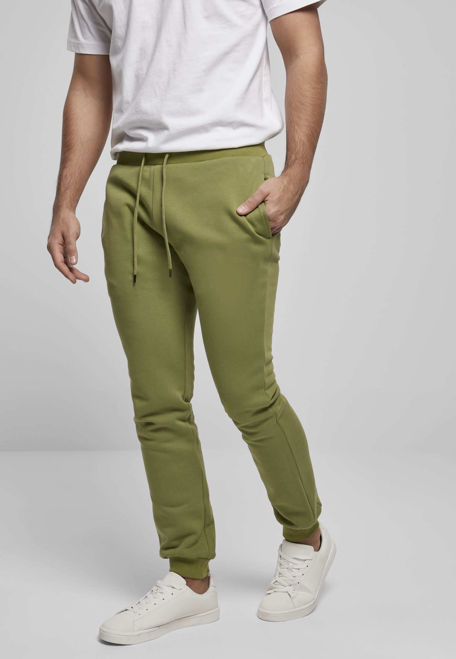 Organic Basic Sweatpants Newolive