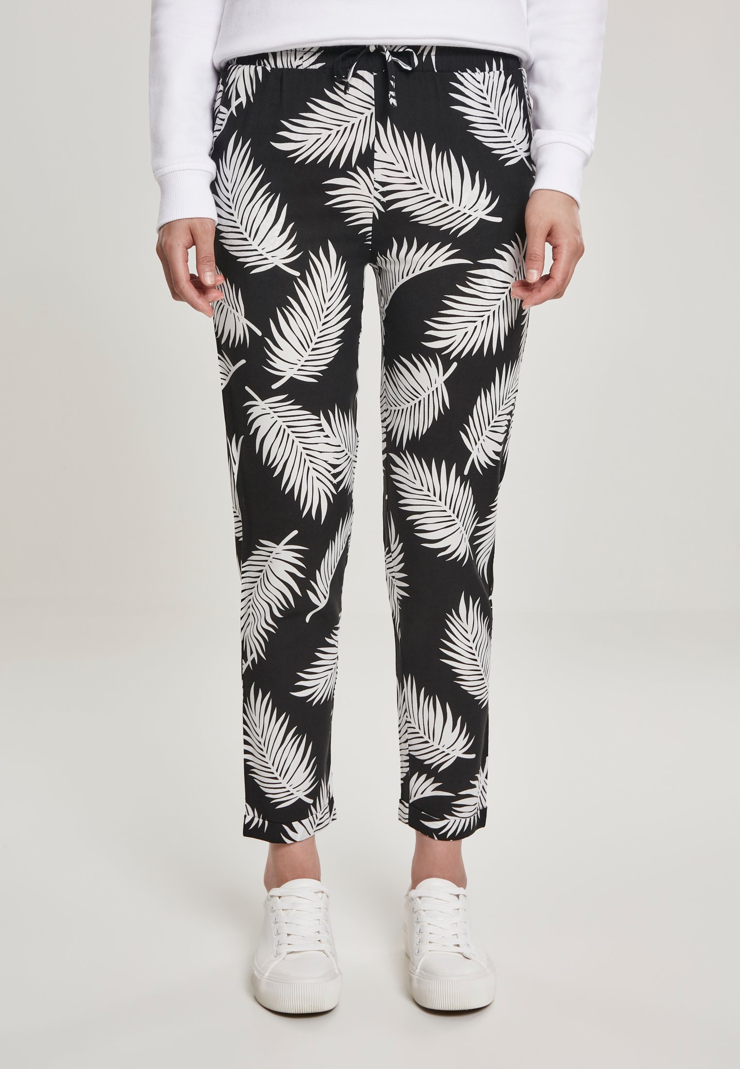 AOP Women's Trousers With Elastic Waistband At The Front