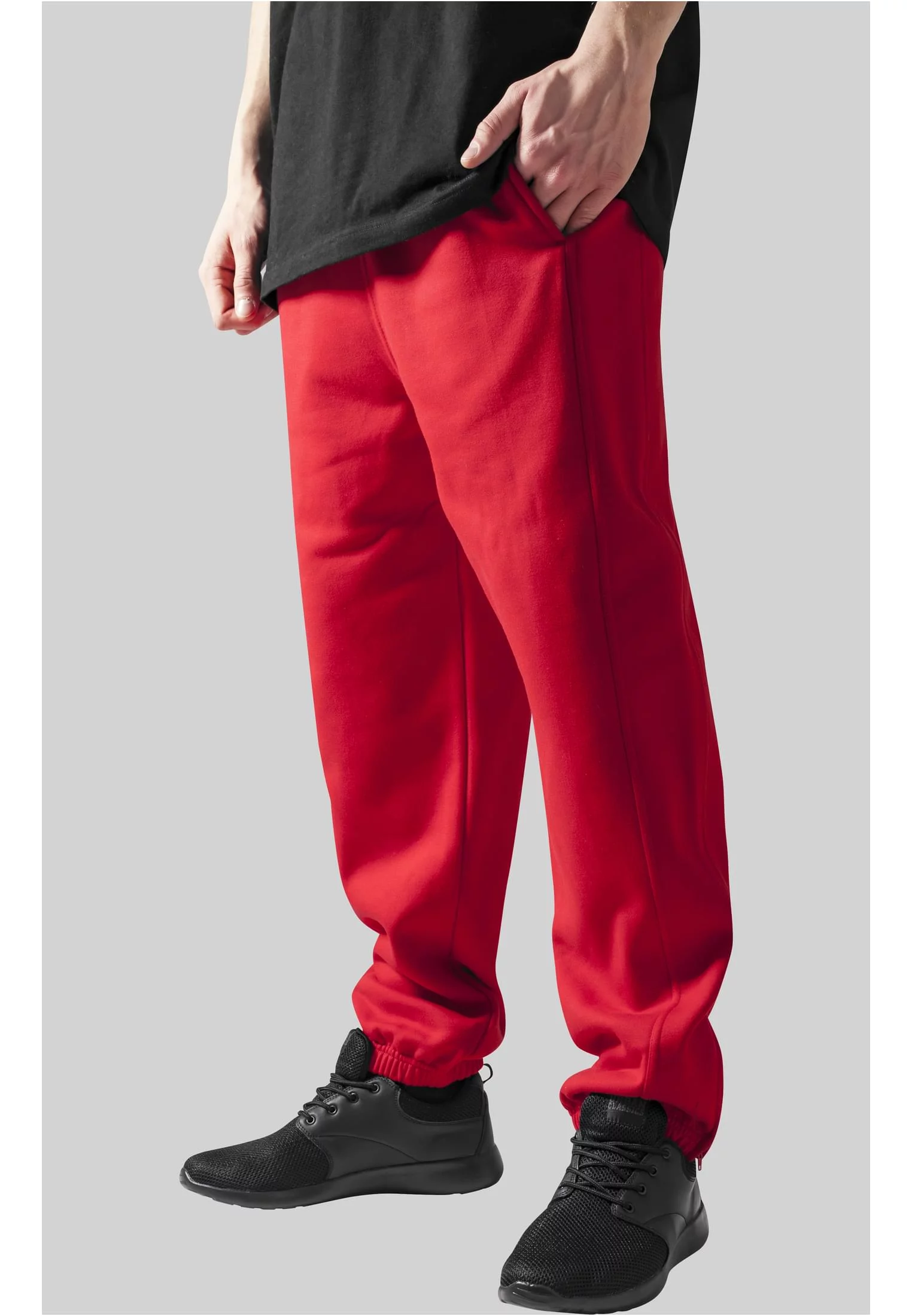 Red sweatpants