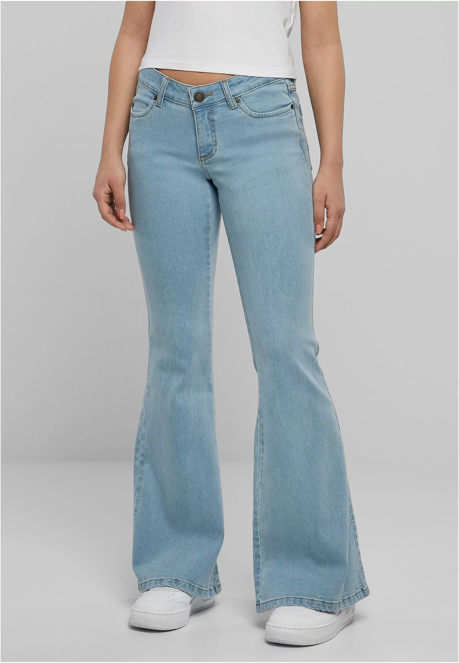 Women&#039;s bell bottoms jeans - blue