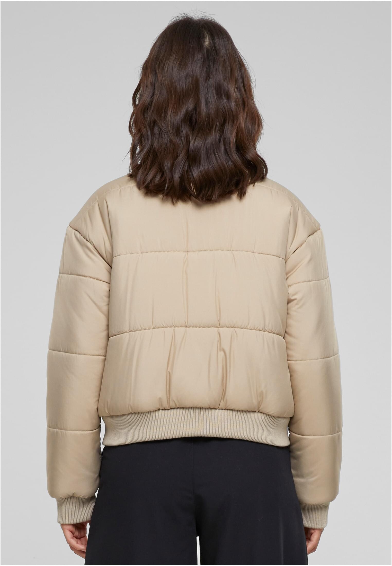 Women's bomber jacket Puffer Blouson beige