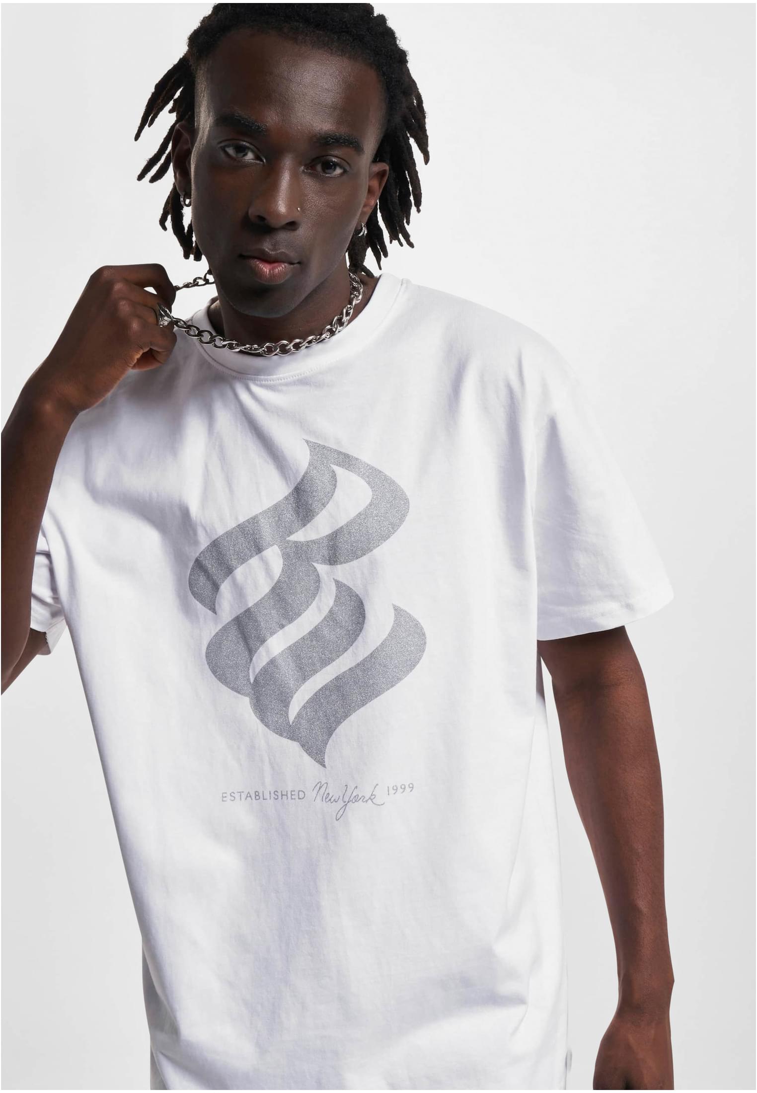 Men's Rocawear BigLogo T-Shirt - White/Silver