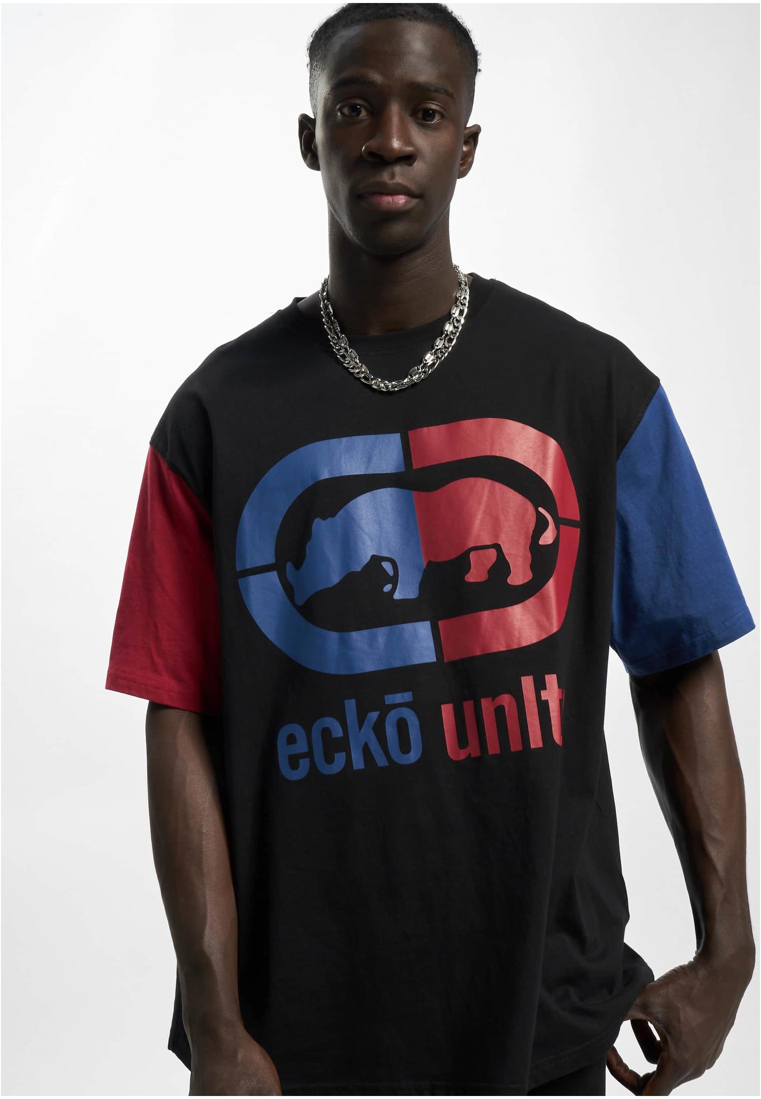 Společnost Ecko Unltd. Grande T-shirt Black/red/blue