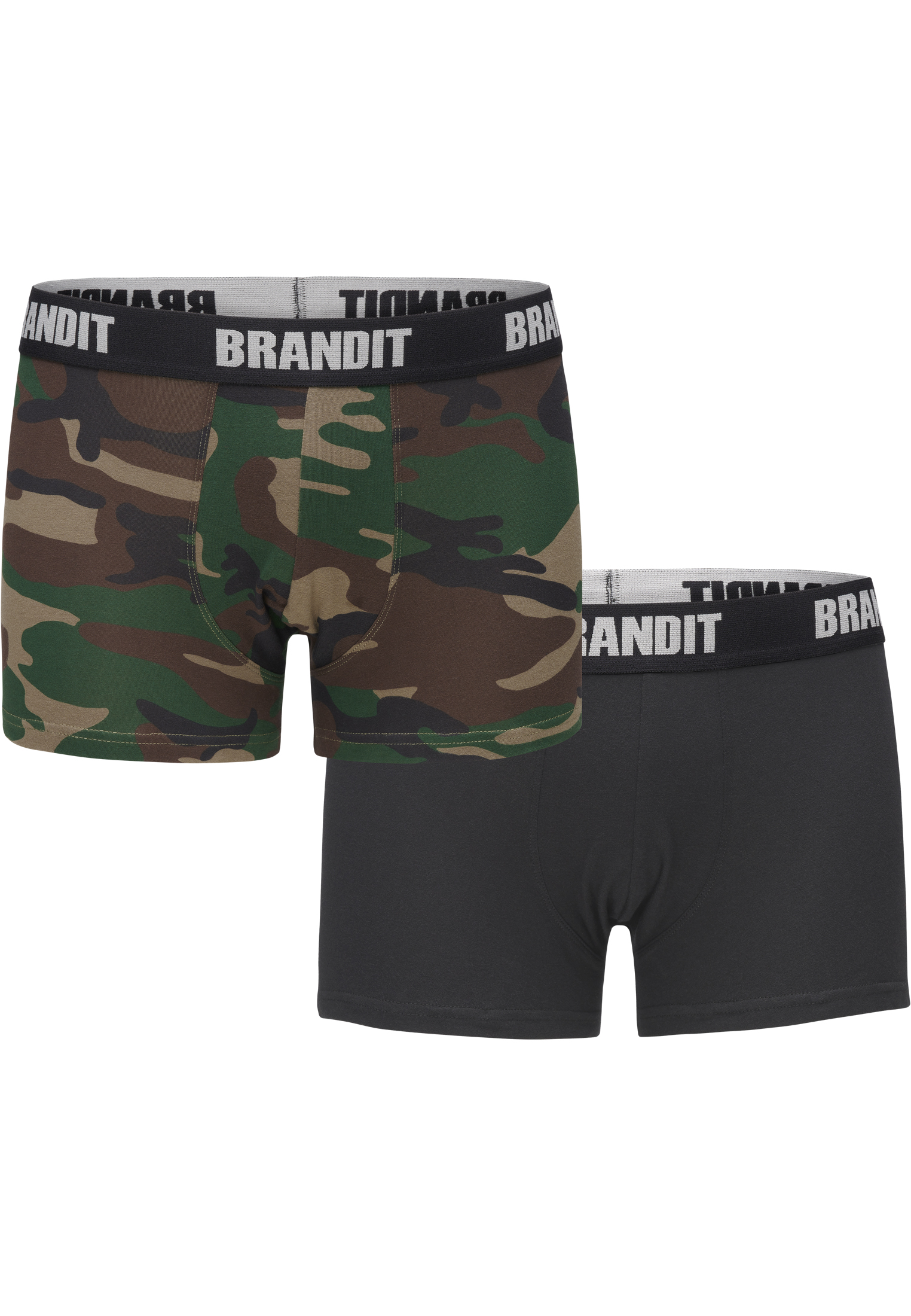 Logo 2er Pack woodland/black boxers