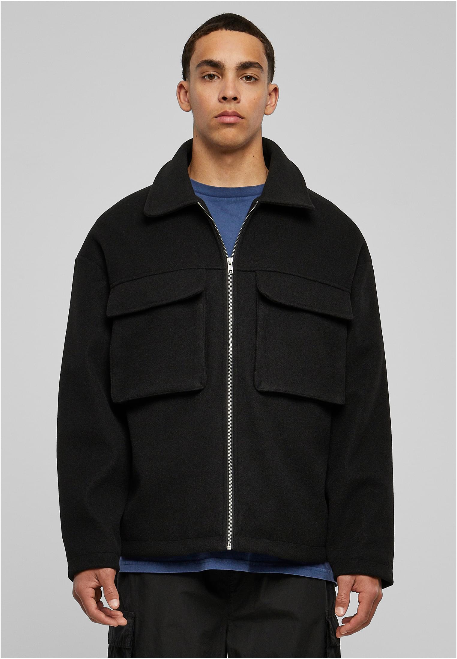 Large pocket blouson black