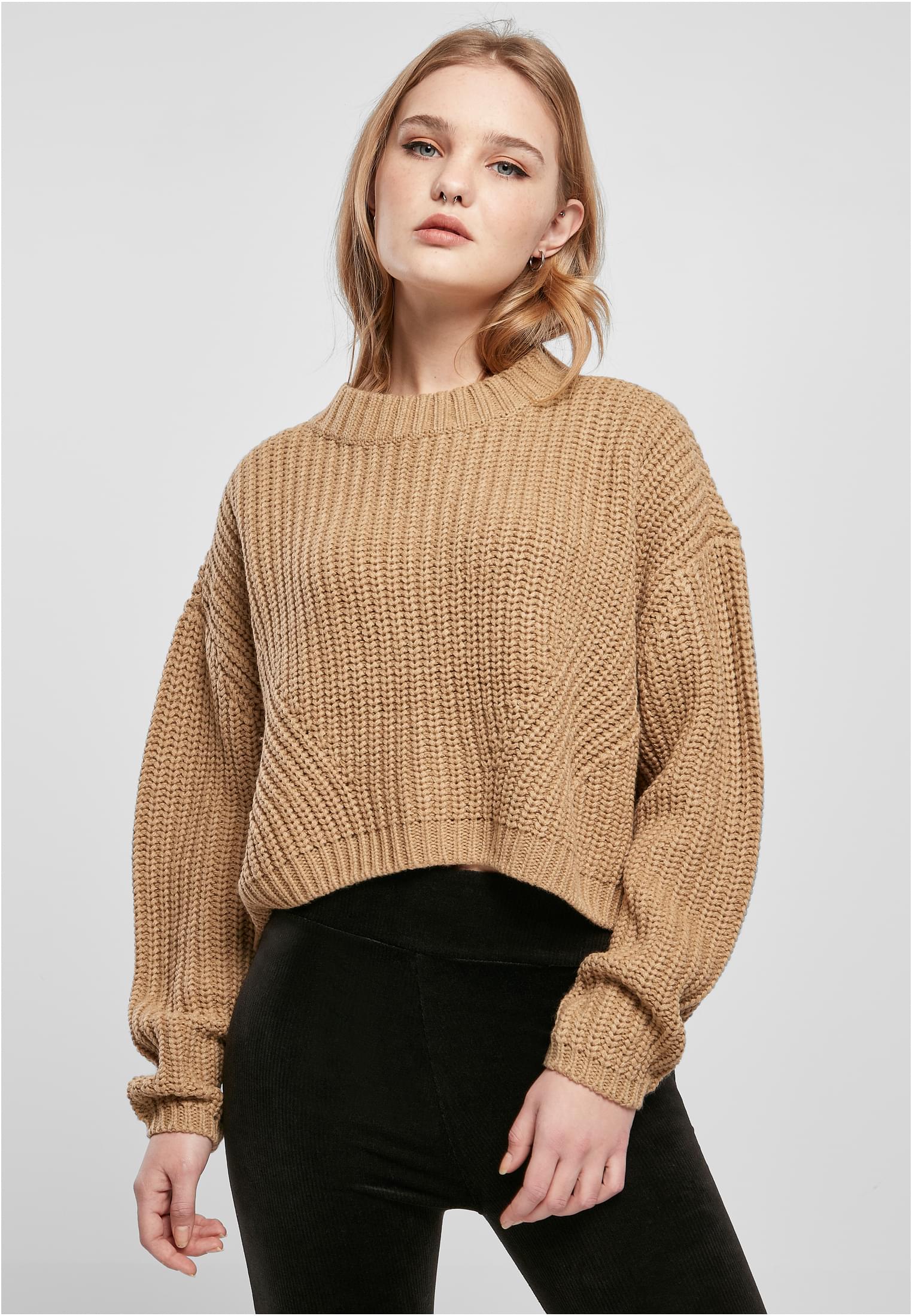 Womens wide oversize unionbeige sweater