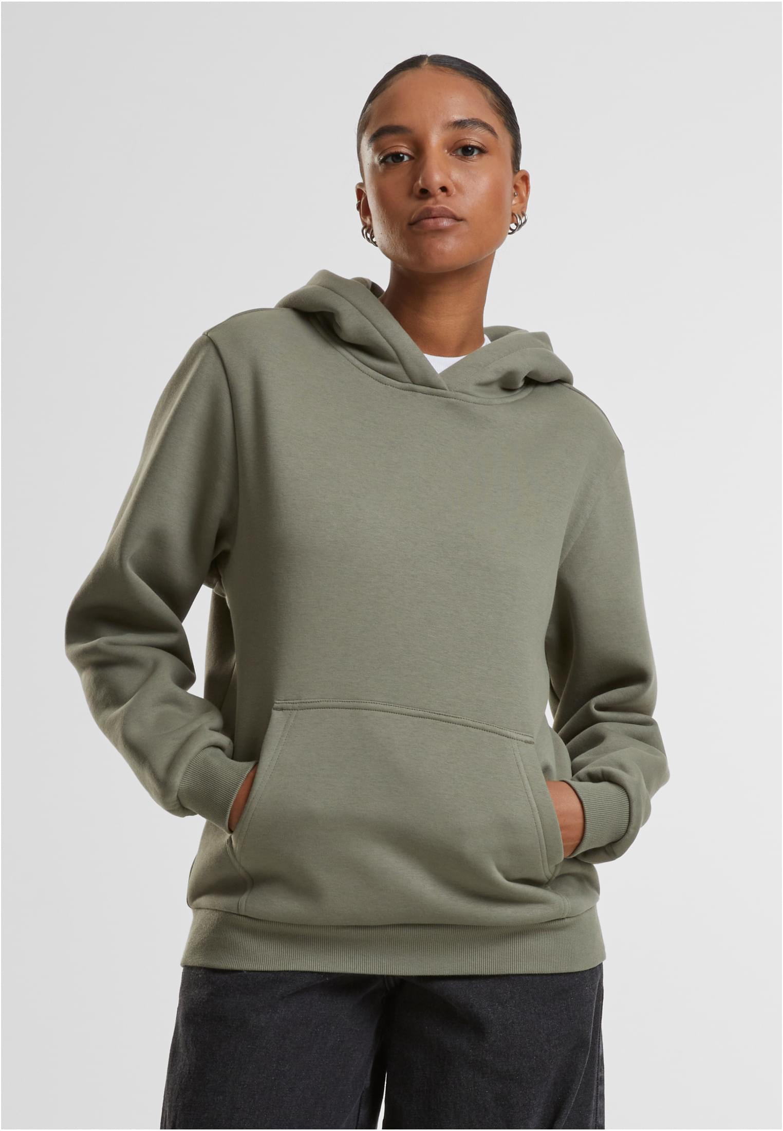Women&#039;s hoodie Fluffy Hoody olive