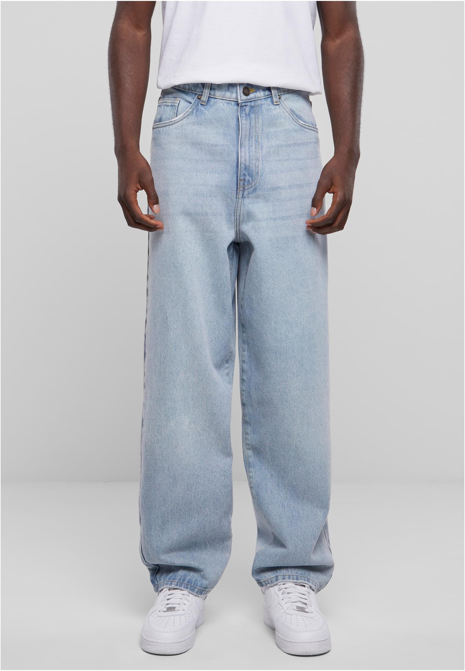Men&#039;s Baggy Fit Heavy Unce Light Blue Jeans