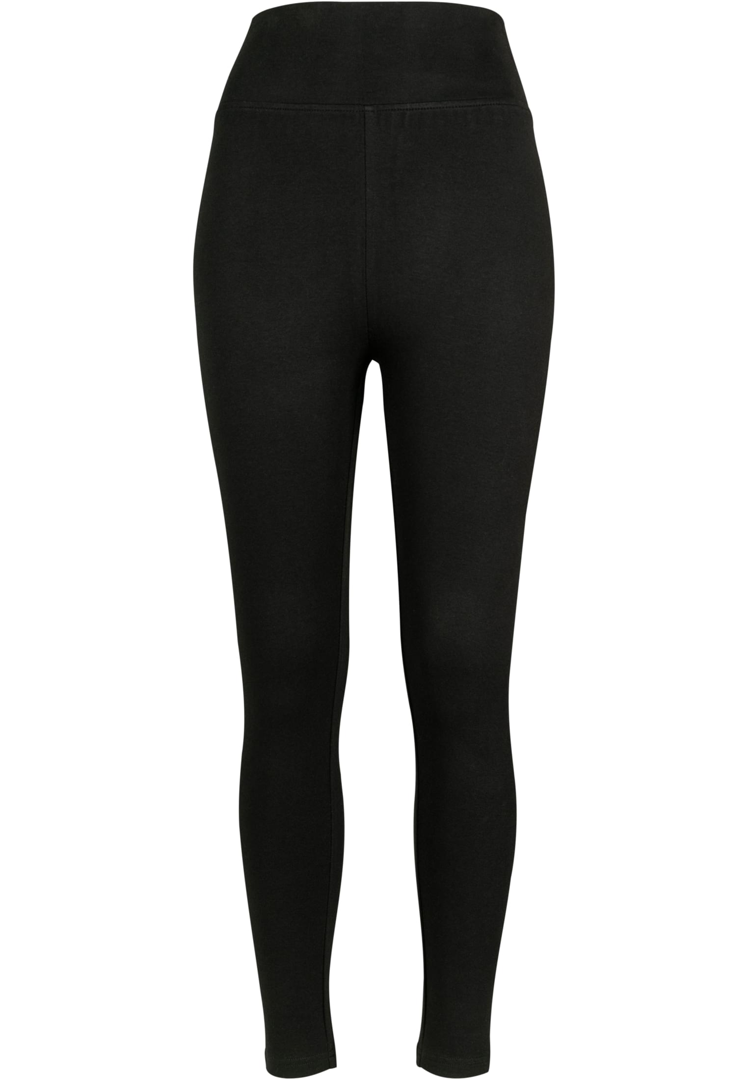 Doamnelor high waist Jersey Jamggings negru