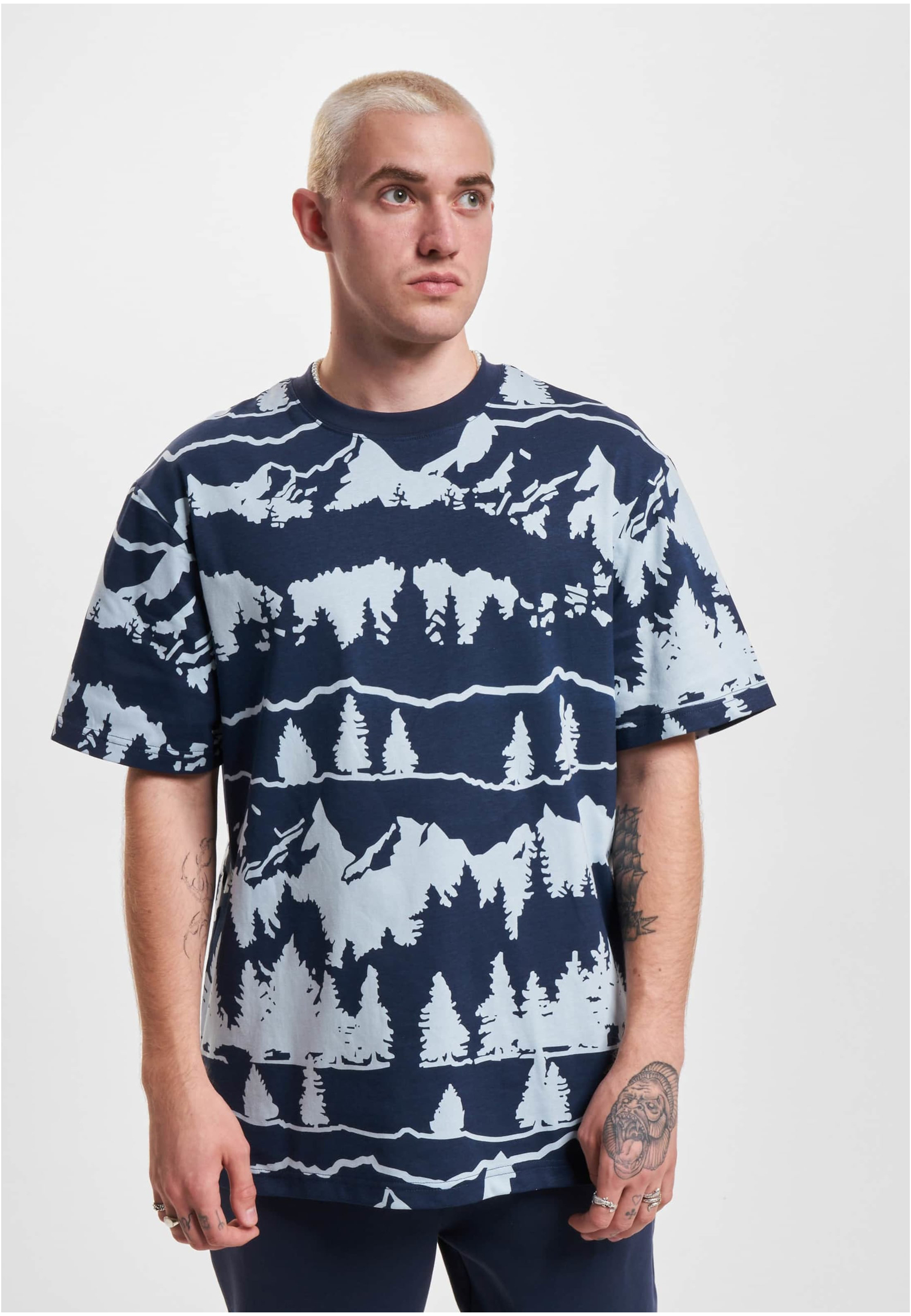 Men's T-shirt Snow Blue