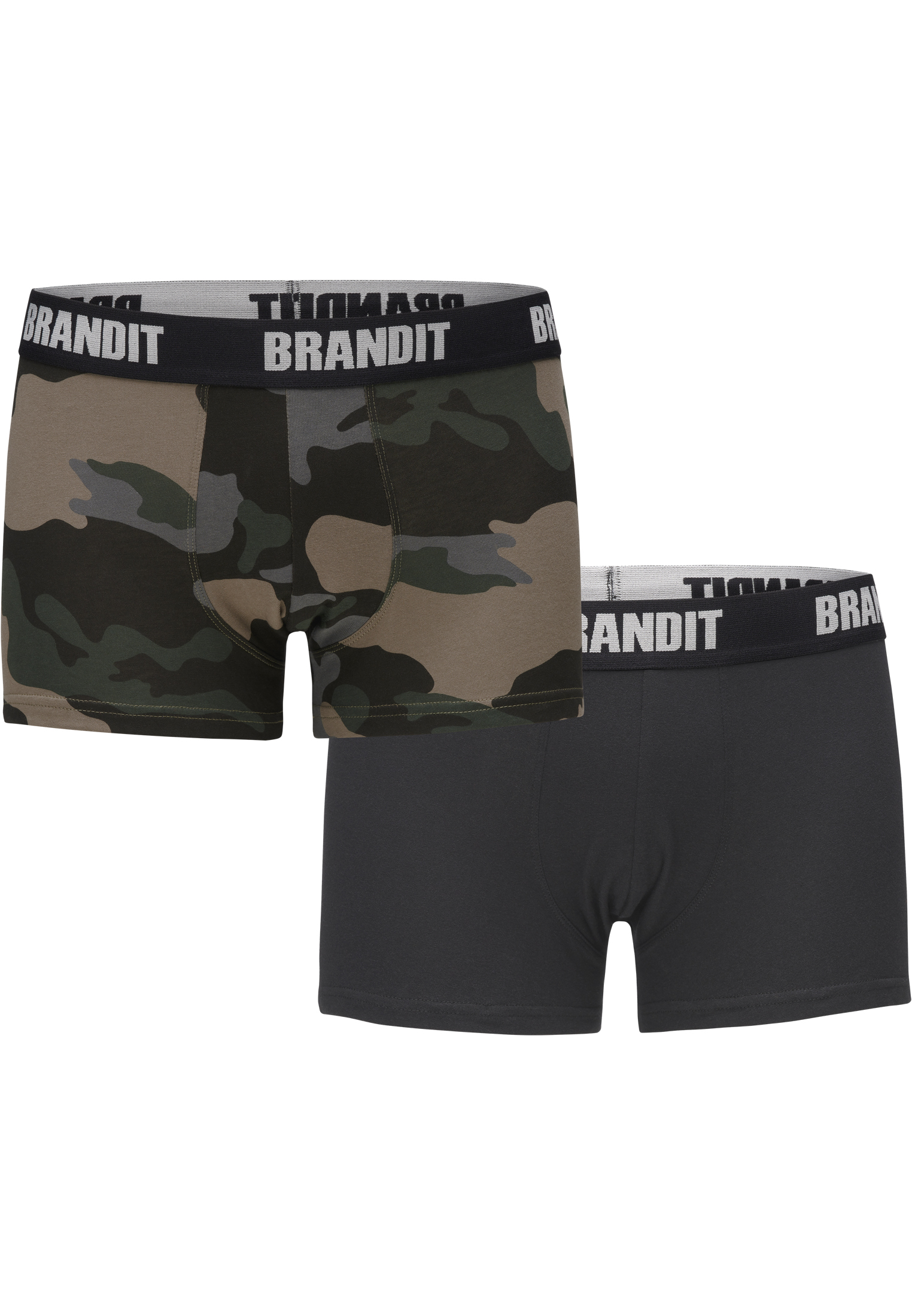 Men&#039;s Boxer Shorts Logo 2 Pack Dark Camouflage/Black