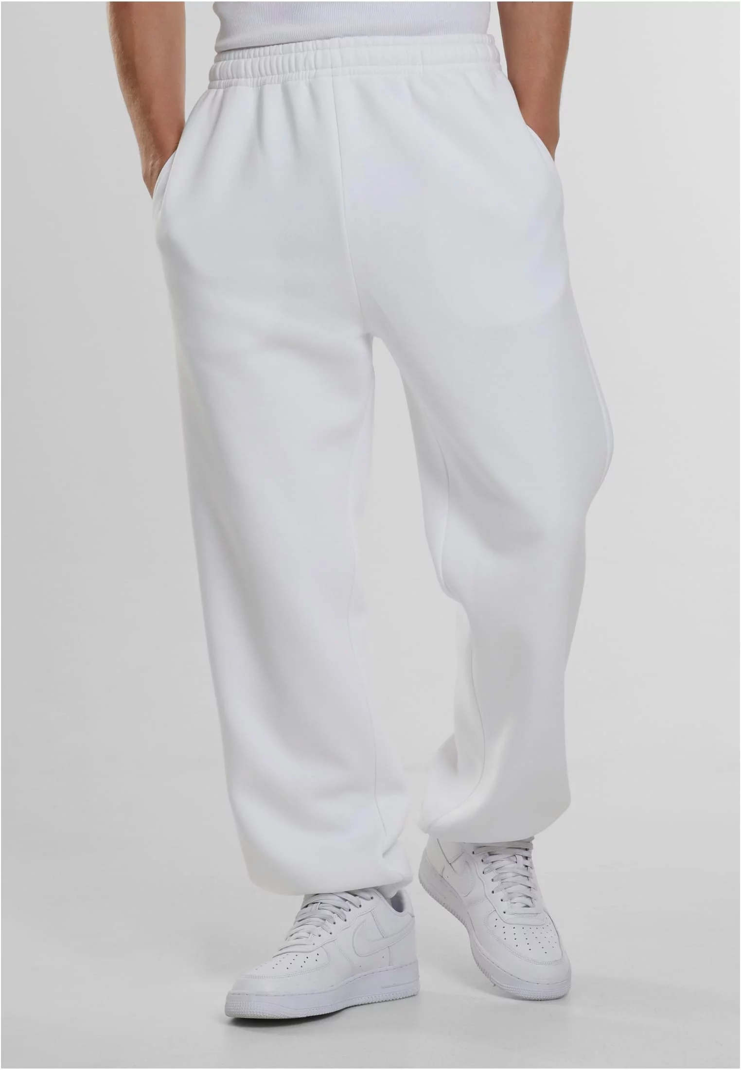 Men's sweatpants Fluffy white