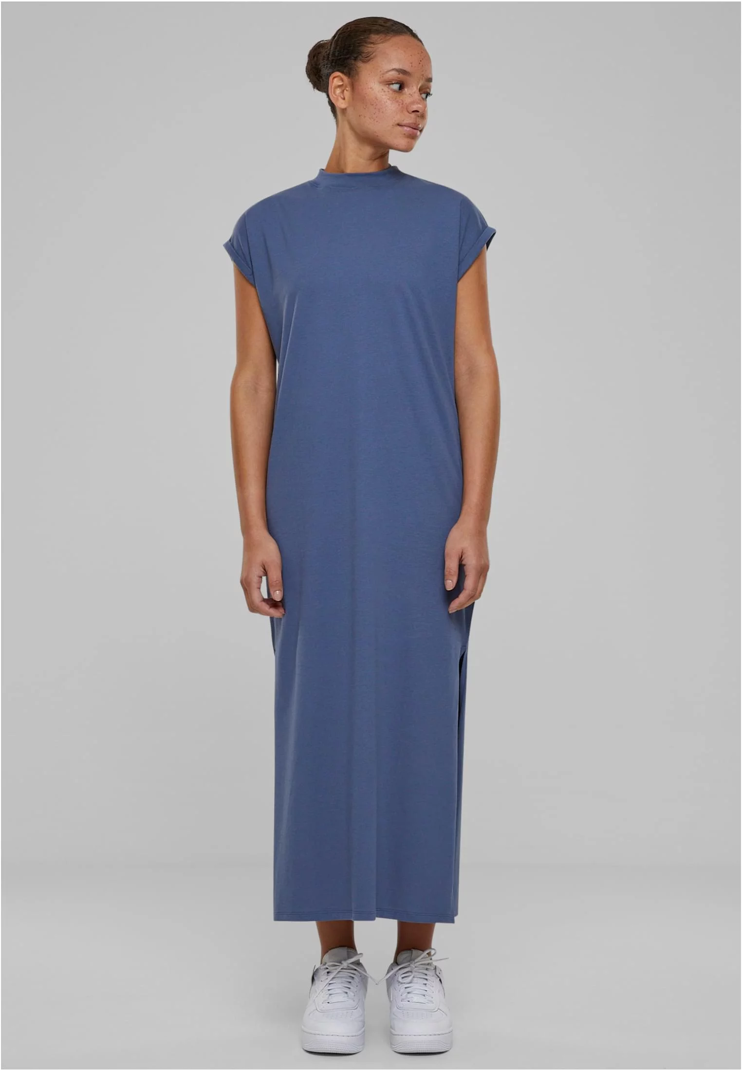 Women's Urban Classics Long Extended Shoulder Dress - Blue