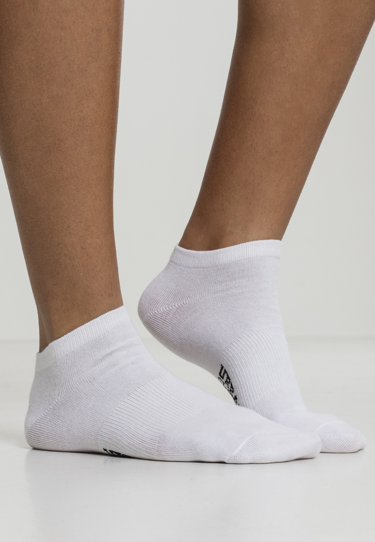 Logo No Show Socks 5-pack White